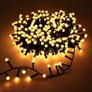 Instalatie de Craciun Liniara Tip Mini Globuri, Lumina Calda, 1000cm, 300 LED-uri, IP44