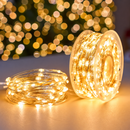 Instalatie de Craciun Liniara cu Fir Argintiu si Telecomanda, Lumina Calda, 30,000cm, 3000 LED-uri, IP44