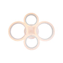 Lustra LED cu telecomanda  BETTY 44W, 4 Cercuri, lumina Rece/Calda/Neutra, Dimabila, Alb