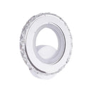 Aplica LED Borandis 16W, Alb cu Crom, Acril si Cristal , Lumina Rece/Calda/Neutra