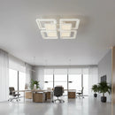 Lustra LED cu telecomanda SUSAN 96W, 4 Patrate, lumina Rece/Calda/Neutra, Dimabila, Alb Lustre LED cu Telecomanda Default Title Alessandro Design