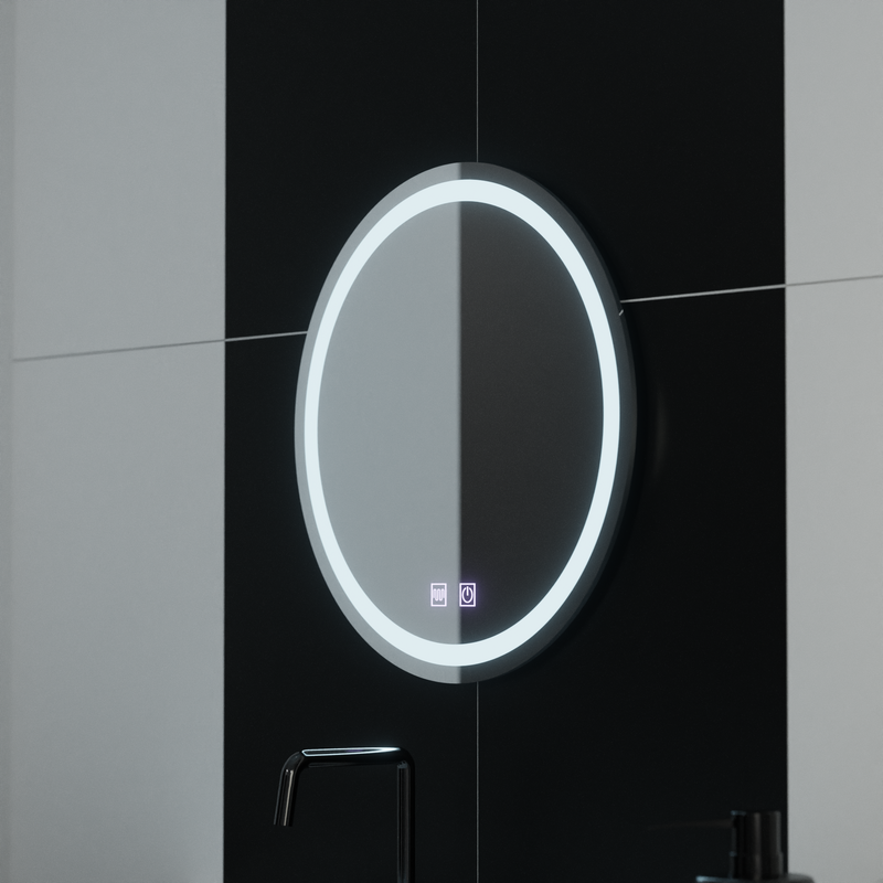 Oglinda LED Rotunda 50cm Lucea Touch Sistem Dezaburire