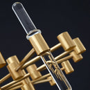 Candelabru Cristal CC850/480GD ,6xE14, 48X45cm, Inaltime Reglabila, Auriu Lucios, Inaltime Reglabila, Design Elegant