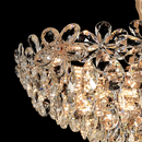 Candelabru Cristal, Eleganza 7xE14, Diametru 40cm, Auriu Lucios, Inaltime Reglabila, Metal si Cristal Candelabre Cristal Default Title Alessandro Design