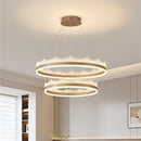 Lustra LED suspendata cu telecomanda NIVALIS 126W, Cercuri 60x80cm, lumina Rece/Calda/Neutra, Dimabila,Inaltime Reglabila, Auriu Lustre LED cu Telecomanda Default Title Alessandro Design