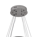 Lustra LED suspendata cu telecomanda si cristal 36W, 2 Cercuri, lumina Rece/Calda/Neutra, Dimabila, Crom Lucios, Inaltime Reglabila Lustre LED cu Telecomanda Default Title Alessandro Design