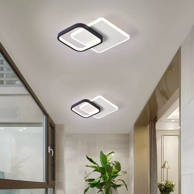Lustra LED MARCELO 30W, lumina Rece/Calda/Neutra Alb Negru