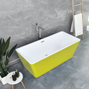Cada Freestanding, Drepuntghiulara, Acril, Lemon Yellow, 170×78×60 Cm Cazi Freestanding Default Title Alessandro Design
