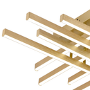 Lustra LED cu Telecomanda LINEX, 108W, Lumina 3000K/4000K/6000K, Dimabila, Auriu