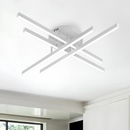 Lustra LED cu Telecomanda GIO, 54W, 4 Elemente, Lumina Rece/Clada/Neutra, Dimabila, Alb