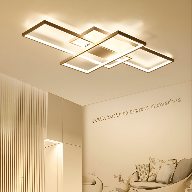 Lustra LED cu telecomanda LANDYN 71W, lumina Rece/Calda/Neutra, Dimabila, Alb