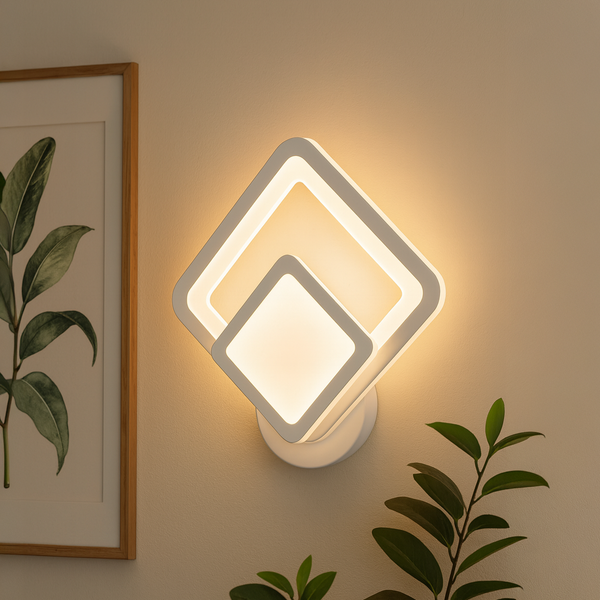 Aplica LED Shani, 12W, Alb, Lumina Rece/Calda/Neutra