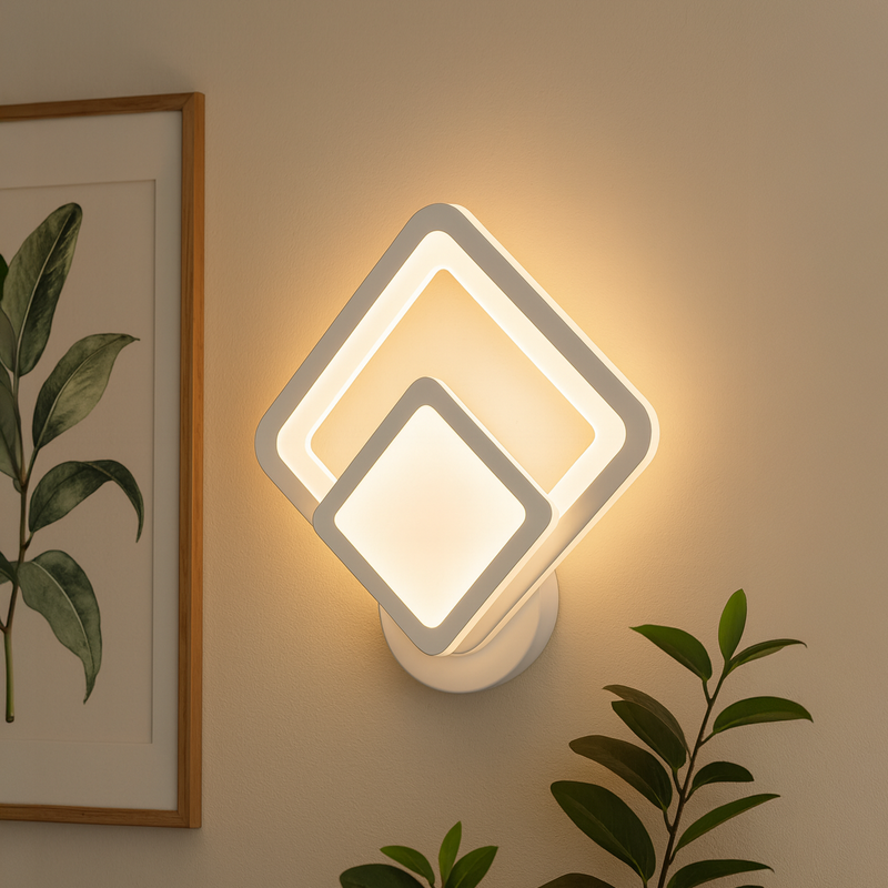 Aplica LED Shani, 12W, Alb, Lumina Rece/Calda/Neutra