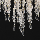 Candelabru Cristal STROZZI Eleganza 5xE14, Diametru 49cm, Auriu