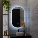 Oglinda LED Ovala, 50X80cm, E14S/50X80, Touch, Sistem Dezaburire