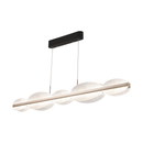 Lustra LED suspendata cu Telecomanda ISOTTA 105W, lumina Rece/Calda/Neutra 3000K/4000K/6000K, Dimabila,Inaltime Reglabila, Negru si Argintiu, Metal si Cristal Lustre LED cu Telecomanda Default Title Alessandro Design