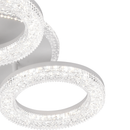 Lustră LED FREJA cu Telecomandă, 50W, 3000K/4000K/6000K, Dimabil, Alb, Cristale, 3 Cercuri Lustre LED cu Telecomanda Default Title Alessandro Design