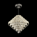 Candelabru Cristal CC639/500, 12x E14, Diametru 50cm, Crom Lucios, Inaltime Reglabila