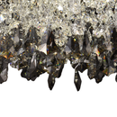 Candelabru LED Cristal LLC212/400BU Rotund, 22W, Lumina Rece/Calda/Neutra, Cristale, Crom Lucios