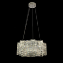 Candelabru Cristal LED cu Telecomanda WAVE Regalis, 52W, Lumina Calda/Rece/Neutra Inaltime Reglabila, Lumina Dimabila, Metal si Cristal Lustre LED cu Telecomanda Default Title Alessandro Design