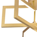 Lustra LED cu telecomanda 71W, 3 Elemente, lumina Rece/Calda/Neutra, Dimabila, Auriu