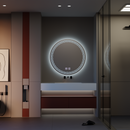 Oglinda LED Rotunda, 60cm, Orhina Touch, Sistem Dezaburire, Dimabila