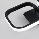 Lustra LED VERTEX 11W, 2 Patrate, Liniara, lumina Rece/Calda/Neutra, Neagra