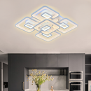 Lustra LED cu telecomanda FELIX 119W, 5 Patrate, lumina Rece/Calda/Neutra, Dimabila, Alb Lustre LED cu Telecomanda Default Title Alessandro Design