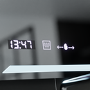 Oglinda LED Rectangulara, 80x60cm, Rayonnement MotionGlow Marcello, Sistem Dezaburire, Ceas & Termometru, Dimabila