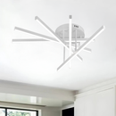 Lustra LED cu Telecomanda GIO, 68W, 5 Elemente, Lumina Rece/Clada/Neutra, Dimabila, Alb