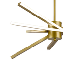 Lustra LED cu Telecomanda LT176/5GD, 69W, 5 Elemente, Lumina Rece/Clada/Neutra, Dimabila, Auriu, Inaltime Reglabila