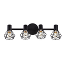 Lustra cu Abajur, GRACIE, Diamant, 4xE14, Negru, Metal Lustre Clasice Default Title Alessandro Design