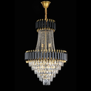 Candelabru Cristal CC900/800X1200, 23xE14, Diametru 80cm, Inaltime 120cm, Auriu Lucios si Negru, Inaltime Reglabila, Design Elegant Candelabre Cristal Default Title Alessandro Design