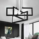 Lustra LED cu telecomanda ,Suspendata 71W, 3 Elemente, lumina Rece/Calda/Neutra, Dimabila, Inaltime Reglabila, Negru