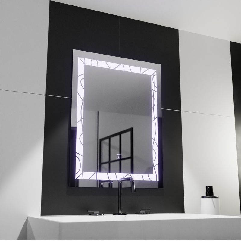Oglinda LED Rectangulara 60x80cm Deco Frame Basic Touch