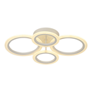 Lustra LED cu telecomanda  BETTY 44W, 4 Cercuri, lumina Rece/Calda/Neutra, Dimabila, Alb