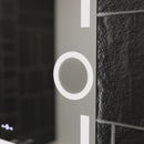 Oglinda LED Rectangulara, 80x60cm, Eclat MotionGlow Marcello, Sistem Dezaburire, Ceas & Termometru, Lupa Cosmetica, Dimabila