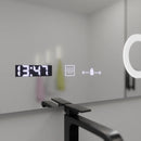 Oglinda LED Rectangulara, 100x80cm, Precision MotionGlow Marcello, Sistem Dezaburire, Ceas & Termometru, Lupa Cosmetica, Dimabila