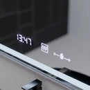 Oglinda LED Rectangulara, 60x80cm, Verite Imperial Silver Motion Glow Marcello, Sistem Dezaburire, Ceas & Termometru, Dimabila