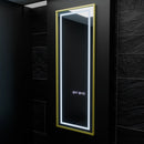 Oglinda LED Rectangulara, 45x140cm, Elena Senzor Radar Marcello, Sistem Dezaburire, Ceas & Termometru, Dimabila, Dressing Couture