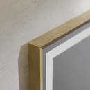 Oglinda LED Rectangulara, 60x80cm, Verite Royale Gold MotionGlow Marcello, Sistem Dezaburire, Ceas & Termometru, Dimabila