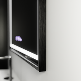Oglinda LED Rectangulara, 80x60cm, Verite Majeste Noir Motion Glow Marcello, Sistem Dezaburire, Ceas & Termometru, Dimabila Oglinzi Marcello Default Title Alessandro Design