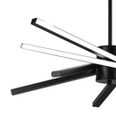 Lustra LED cu Telecomanda LT176/5BK, 69W, 5 Elemente, Lumina Rece/Clada/Neutra, Dimabila, Negru, Inaltime Reglabila