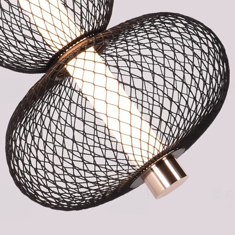 Lustra LED Suspendata LM550/3BK, 12W, Lumina 3000/4000/6000K, Negru