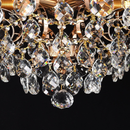 Candelabru Cristal CC9259/5FGD, 5x E14, Diametru 40cm, Auriu Lucios