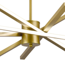 Lustra LED cu Telecomanda LT176/5GD, 69W, 5 Elemente, Lumina Rece/Clada/Neutra, Dimabila, Auriu, Inaltime Reglabila