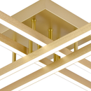 Lustra LED cu Telecomanda LINEX, 54W, Lumina 3000K/4000K/6000K, Dimabila, Auriu