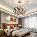 Candelabru 8*E14, Negru, Metal si Cristal 89005/600