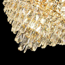 Candelabru Cristal WINDSOR Eleganza 8x E14, Diametru 49cm, Auriu Lucios, Inaltime Reglabila