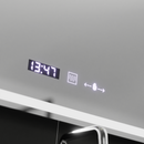 Oglinda LED Rectangulara, 90x60cm, Velour MotionGlow Marcello, Sistem Dezaburire, Ceas & Termometru, Lupa Cosmetica,  Dimabila